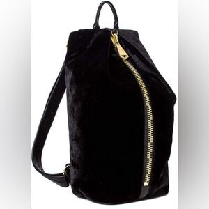 Aimee Kestenberg Tamitha Backpack Purse. Leather/velvet with gold accents.
